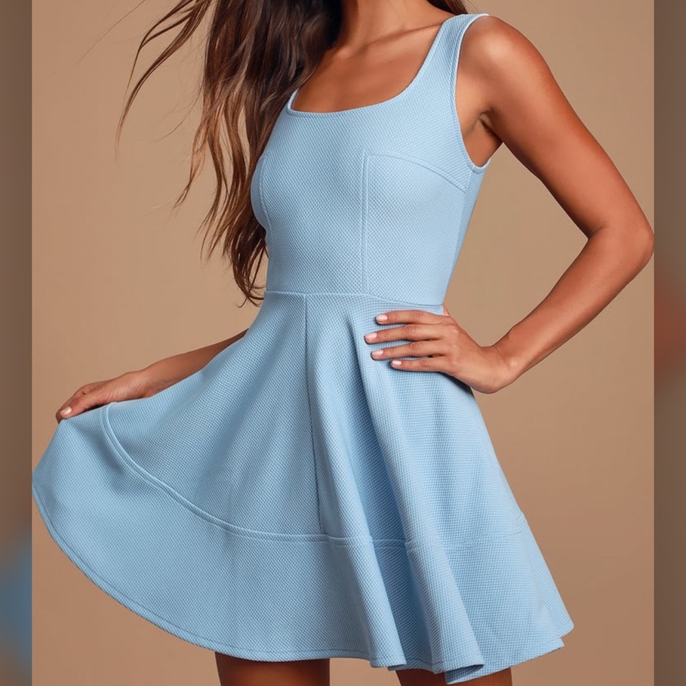 Periwinkle skater dress